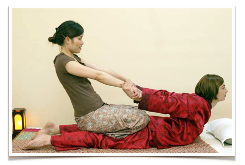 Thai Massage on a mat
